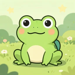 adorable frog cartoon