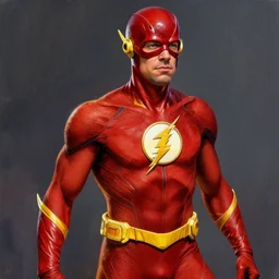 Steve Harvey as The Flash, digital painting, highly detailed