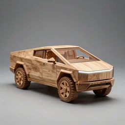 kalash sculpture wooden cybertruck photo 3 point lighting