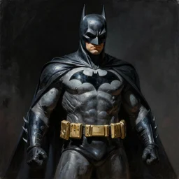 an ultra - realistic painting of batman in the style of frank frazetta. 4 k. ultra - realistic. highly detailed. dark fantasy. epic lighting.