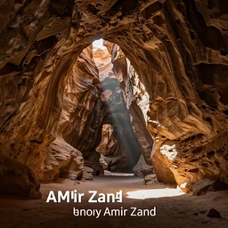 cave stretching deep into the earth by amir zand