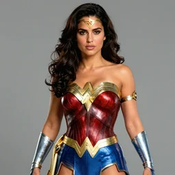 salma hayek as wonder woman, by bill sienkiewicz,