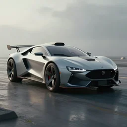a matte painting of a car from the future, cyber - steampunk, highly detailed, epic lighting, hyper photorealism, trending on artstation, 8 k