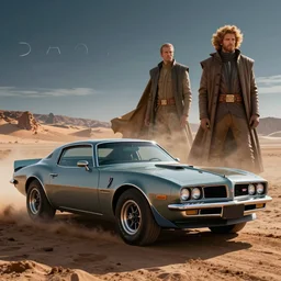 moebius and ralph mcquarrie style 1 9 8 2 pontiac trans am, star wars dune, the incal