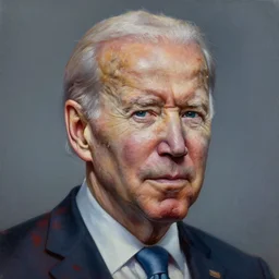 Joe Biden portrait, hyper-realistic oil painting, Body horror, biopunk, by Peter gric, Marco Mazzoni