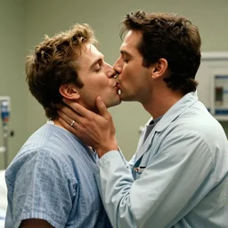 huey lewis and the news visit patrick bateman in a pschy ward and give him a kiss on the lips