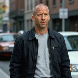 film still of Jason Statham as John McClane in Die Hard, 4k
