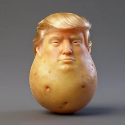 A potato looking like Donald Trump