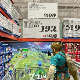 inside of costco, breath of the wild gameplay