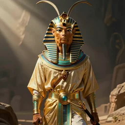sun wukong dressed in pharaoh attire