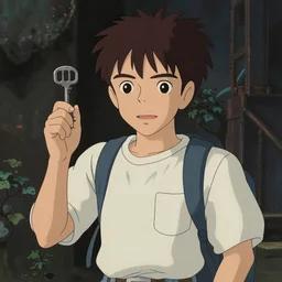 Eddie Munson  from stranger things, anime key visual, by studio ghibli