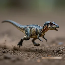 kodak portra 4 0 0, 5 0 mm leica summicron f 1. 2, macro photo by national geographic of a tiny dinosaur running fast in mud, fast shutter speed, motion blur, tiny gaussian blur, highly detailed, highly intricate, depth of field, low contrast, wide aperture, action photography