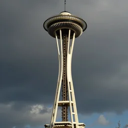 space needle, by keith haring