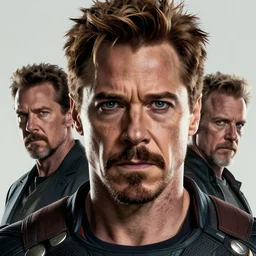 a highly detailed scary portrait of tony stark, james gurney, james jean