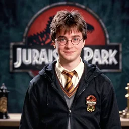harry potter in Jurassic park (1993), screenshot