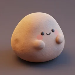 isometric 3 d chubby cute rocks, smoth 3 d illustration, cinematic matte painting, soft render, servando lupini, handpaint texture, blender, 3 dcoat