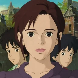 a film still portrait of emma watson, finely detailed features, closeup at the faces, perfect art, at an ancient city, gapmoe yandere grimdark, trending on pixiv fanbox, painted by greg rutkowski makoto shinkai takashi takeuchi studio ghibli, akihiko yoshida