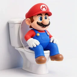 higly detailed art of mario sitting on a toilet!!!!!!!!! in a middle of the football field, fantasy art, very beautiful digital art, volumetric lighting, fantasy art, stephen bliss, 8 k, fantasy art by greg rutkowski, global illumunation, 8 k, toilet, mario, mario on a toilet