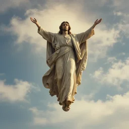 god descending from the sky