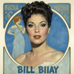 Official portrait of billie holiday by enki bilal and Alphonse Mucha, blues, masterpiece