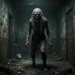 scary creature in liminal space backrooms zdzislaw beksinski, cgsociety, unreal engine