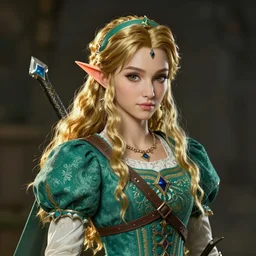 a 3 d model of a victorian painting found in the game files of skyward sword ( 2 0 1 1 )