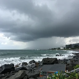 a stormy day in taiwan