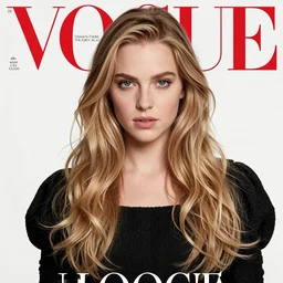 alice through the looking glass on the cover of the vogue magazine in the style of annie leibovitz