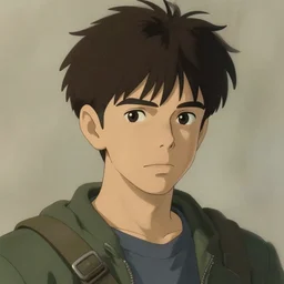handsome teen portrait, art by studio ghibli and greg rutkowski and artgerm and ilya kuvshinov, portrait, d & d, fantasy, highly detailed, digital painting, headshot, trending on artstation, concept art, sharp focus, illustration