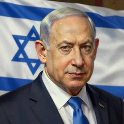 benjamin netanyahu with israel flag, closeup, d & d, fantasy, intricate, elegant, highly detailed, digital painting, artstation, concept art, matte, sharp focus, illustration, art by artgerm and greg rutkowski and alphonse mucha