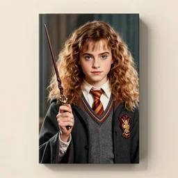 A book, the cover art is an image of Hermione Granger holding the elder wand