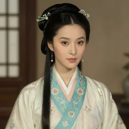 detailed portrait of fan bingbing wearing hanfu, natural light, painting by gaston bussiere, craig mullins, j. c. leyendecker