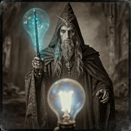 horror of the wizard,painted by Alan M. Clark and Gahan Wilson,trending on artstation, bulbous lighting first-person view,cgsociety,holography ,Lord of the Rings ,realism ,tintype ,