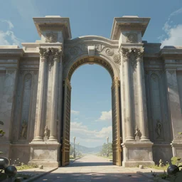 symmetric!! gate to another dimension, surreal, highly detailed, artstation, smooth, sharp focus, smooth, sharp focus, illustration, concept art by wlop and raphael lacoste, highly detailed, digital painting, artstation, 8 k
