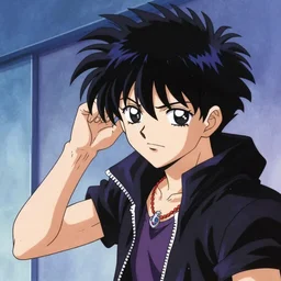 anime deliquent boy, 80s, punk, shonen