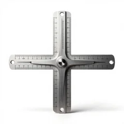 futuristic slide rule, professional product shot, isolated on a pure white background, centered, entire object in frame, sharp focus, soft studio lighting