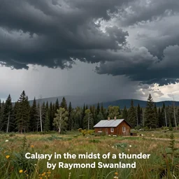 “ Calgary in the midst of a thunderstorm by Raymond Swanland”