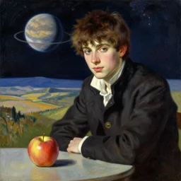 john singer sargent, striking lighting, intricate, anime, an apple on a table, ilya kuvshinov, a planet in space, a painting of a stunning landscape, trending on artstation, greg rutkowski