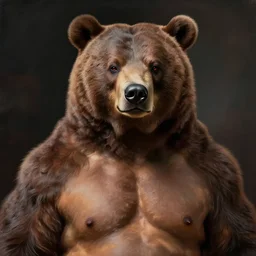 portrait of a alien wrestler bear by Yoko D'Holbachie
