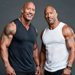 combination of Dwayne Johnson and Vin Diesel