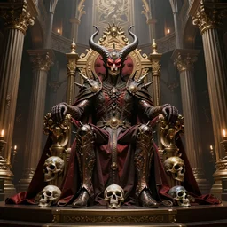 ultra realist intricate his infernal majesty's throne death chamber, art style greg rutkowski, craig mullins, mohrbacher, zaha hadid, hiraku tanaka, exuberant, elite, elegant, extravagant, cgsociety, ambient key art, octane rendering, unreal engine, weta digital, structures ray tracing