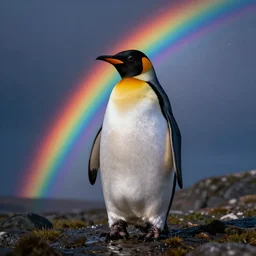 rainbow cosmic penguin
