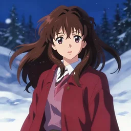 portrait of a beautiful girl, snow landscape background, rich vivid colors, ambient lighting, dynamic lighting, 4 k, hq, official media, anime key visual, makoto shinkai, ilya kuvshinov, lois van baarle, rossdraws, detailed, trending on artstation