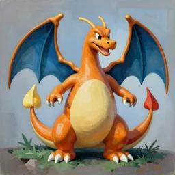 Charizard surreal cubism, Pablo Picasso