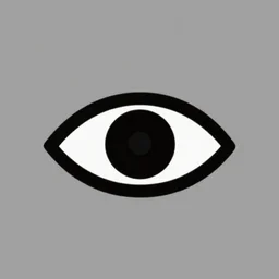 bold eye logo, minimalist