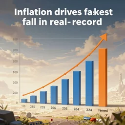inflation drives fastest fall in real pay on record, digital matte painting, fantasy