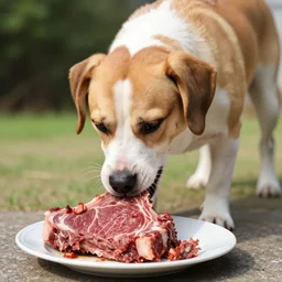 courage the dog eating sloppy steaks