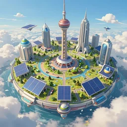solarpunk world