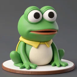 realistic cake of pepejam emote, pepe the frog, realistic, hyper detailed, hyper realism, unrealengine, unreal engine 5, octane rendered