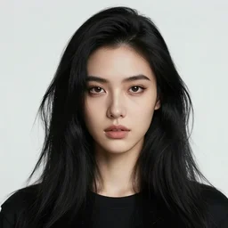 portrait of a tall 4 0 - year - old woman with thin lips, long, lush unkempt black hair, and thick eyebrows, wearing in black clothes, hyper realistic face, beautiful eyes, character art, art by mark brooks, hyperdetailed, cryengine, trending on artstation, digital art